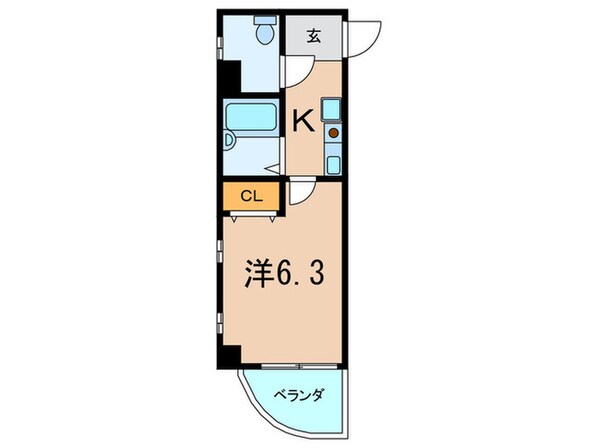 西宮ＳＫＹハイツの物件間取画像